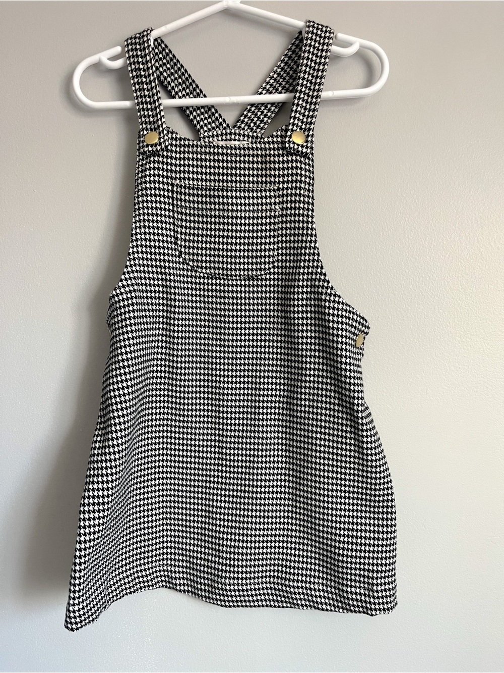 Girls Houndstooth print dress - size 4T - layering for fall